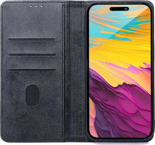 TelForceOne Smart Seam Back Cover Silicone / Synthetic Leather Black (Galaxy A16)