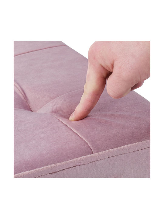 Scaune Camera de zi Tapițat cu Catifea Pink 38x38x38buc