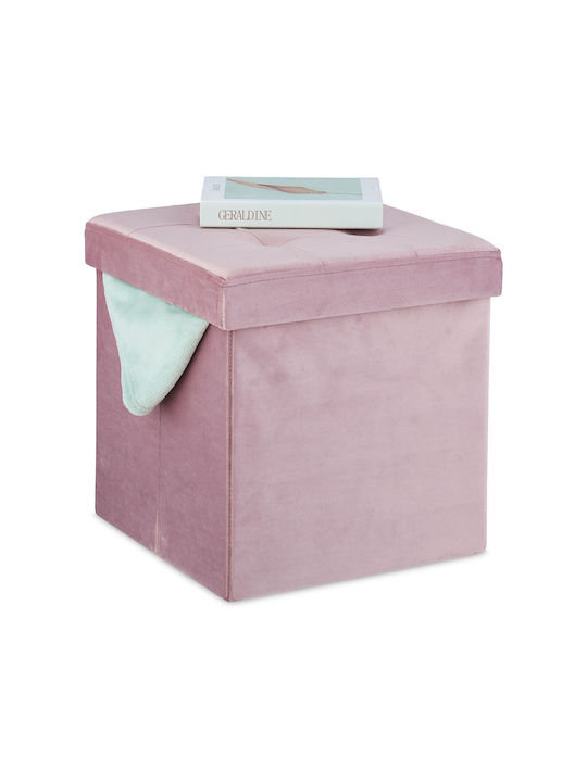 Scaune Camera de zi Tapițat cu Catifea Pink 38x38x38buc