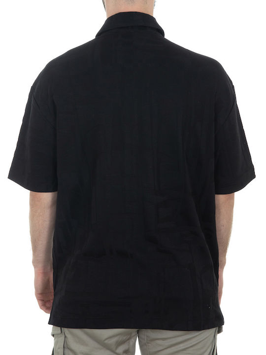 Kurzärmlig Hemd Black