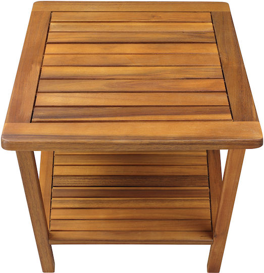 Masă Pentru Spații Exterioare Mici Din Salcâm Maro 45x45x45cm