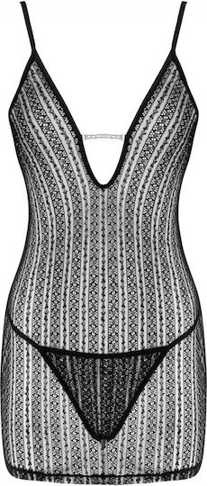 Sexy Babydoll + String Schwarz