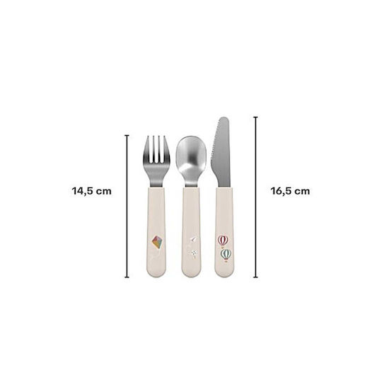 Little Dutch Baby Cutlery Set Mio Fairy Garden made of Plastic Pink 3pcs