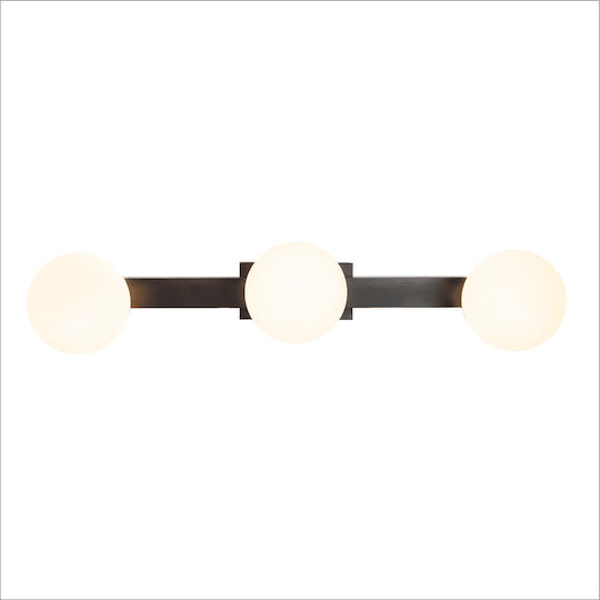 Eko Light Πλαφονιέρα Οροφής Μαύρη με Ενσωματωμένο LED