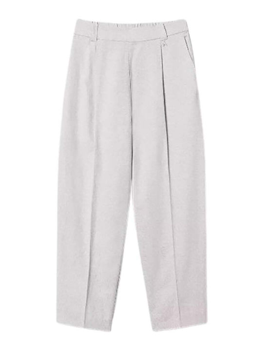 Women's Fabric Trousers Gray