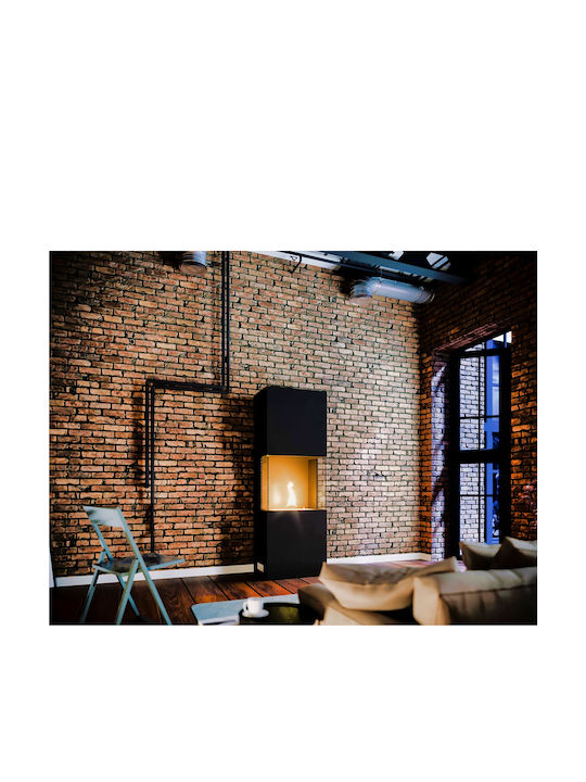 Tenderflame Τζάκι Εσωτερικού Χώρου Μεταλλικό Μαύρο 50x34x170cm