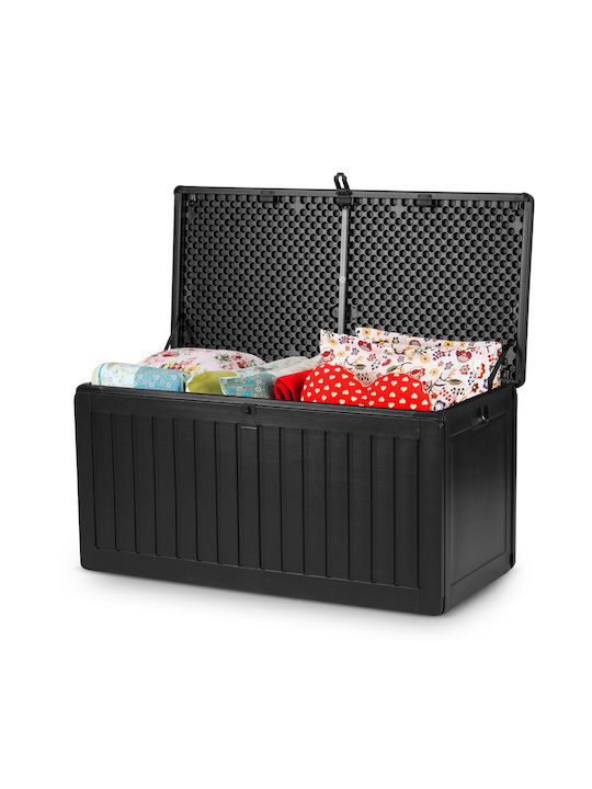 Plonos Außenlagerbox Kunststoff 270Es Schwarz L109xB51xH55cm