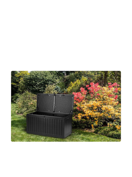 Plonos Außenlagerbox Kunststoff 270Es Schwarz L109xB51xH55cm