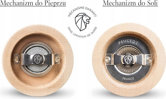 Peugeot Bistro Χειροκίνητος Μύλος Πιπεριού Ξύλινος σε Γκρι Χρώμα 10cm