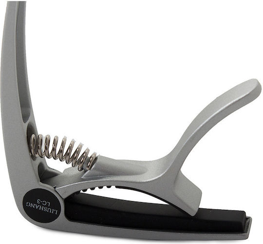 Metal Capo Set Classical Electric Guitar 1 Guitar Pick Silver