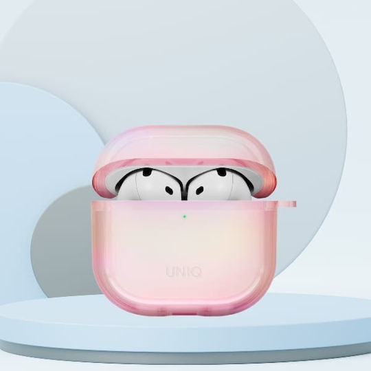 Uniq Hülle Silikon mit Haken Pink Prism für Apple AirPods 4
