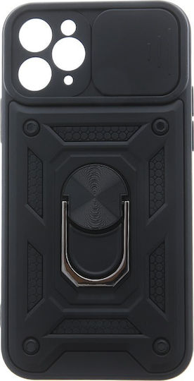 TelForceOne Defender Slide Back Cover Plastic / Silicone Black (Motorola Moto E15, Motorola Moto G05)