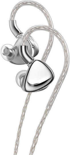 Ακουστικά Ψείρες In Ear Ασημί FX17