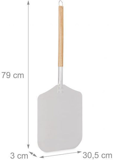 Relaxdays Lopată de Pizza Aluminiu 79x30.5cm.