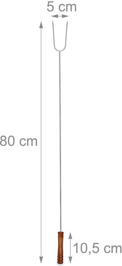 Set 6 Xxl Skewers 80cm Length Relaxdays