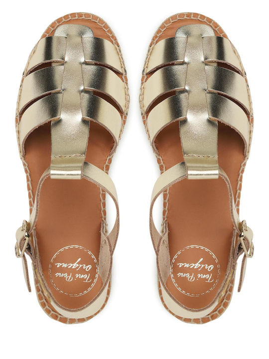 Emma Women's Platform Espadrilles Gold