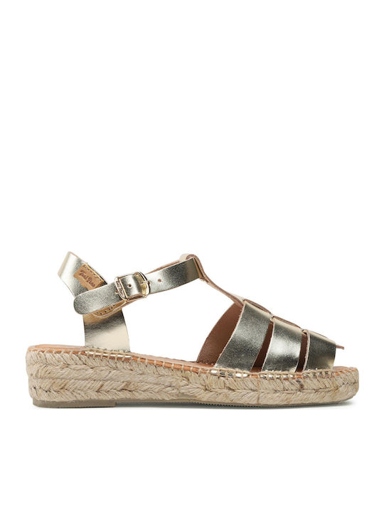 Emma Women's Platform Espadrilles Gold