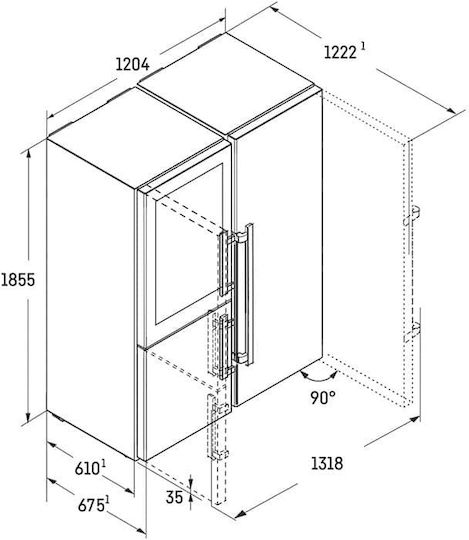 Liebherr Εντοιχιζόμενο Σετ Οικιακών Συσκευών 5295 Peak Biofresh