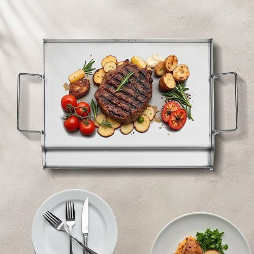 Vevor Tabletop Electric Grill Smooth Plate Inox 42.5cmx27cmcm