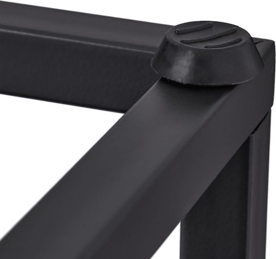 Suport pentru flori cu 4 rafturi la niveluri diferite, cadru metalic, plăci MDF, 80 x 40 x 40 cm