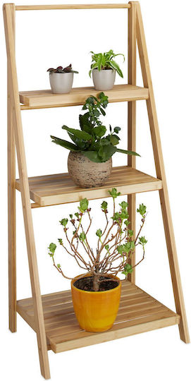 Suport pentru Flori din Bambus Dimensiuni 99 X 45 X 32 Cm Relaxdays