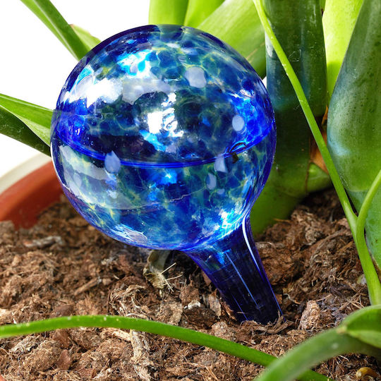 Set 2 Distribuitoare de Udare a Plantelor Albastru Transparent Dimensiune 15 Cm Relaxdays