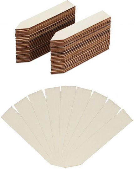 Set 60 Relaxdays Holz Pflanzenetiketten Braun