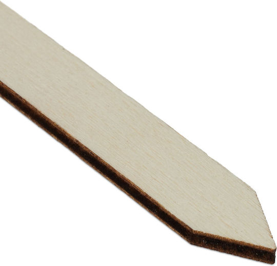 Set 24 Plant Markers 14 X 9 Wood Relaxdays