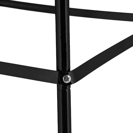 Spalier pentru Plante Cățărătoare Oțel Plastic Relaxdays Dimensiuni 204 X 38 X 38 Cm Negru