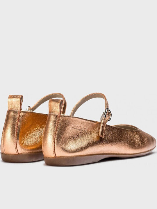 Pantofi balerini pentru femei Rose Gold
