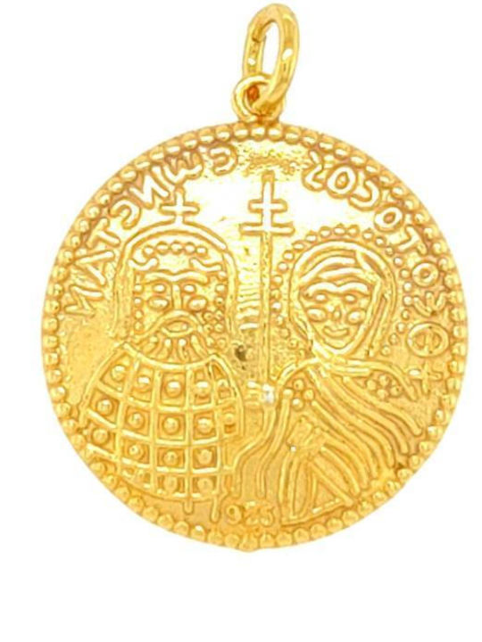 Drandakis Charm Talisman Made of Gold Plated Steel Drandakis Charm Talisman Made of Gold Plated Steel