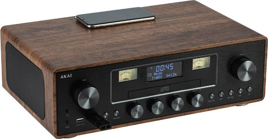 Akai Proffesional Ηχοσύστημα 2.0 AM-100 με CD Player και Bluetooth Μαύρο