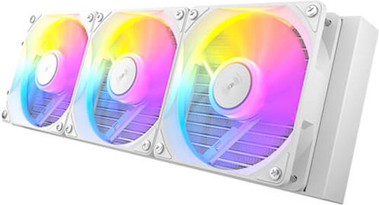 Antec Vortex Lum 360 Water Cooling System AIO CPU with 3 Fans 120mm and ARGB Lighting White