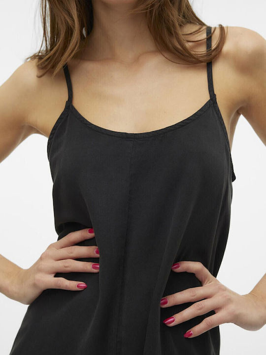 Summer Maxi Dress Black Denim