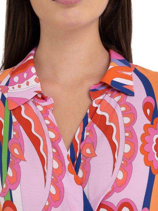 Rochie-Cămașă Midi Wrap-Around