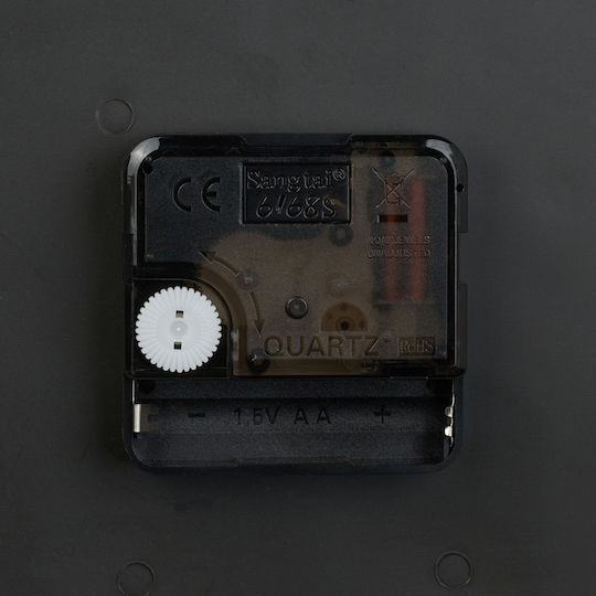 Ceas de Perete Retro cu Două Fețe Cifre Romane 33 X 34 X 10 Cm Negru
