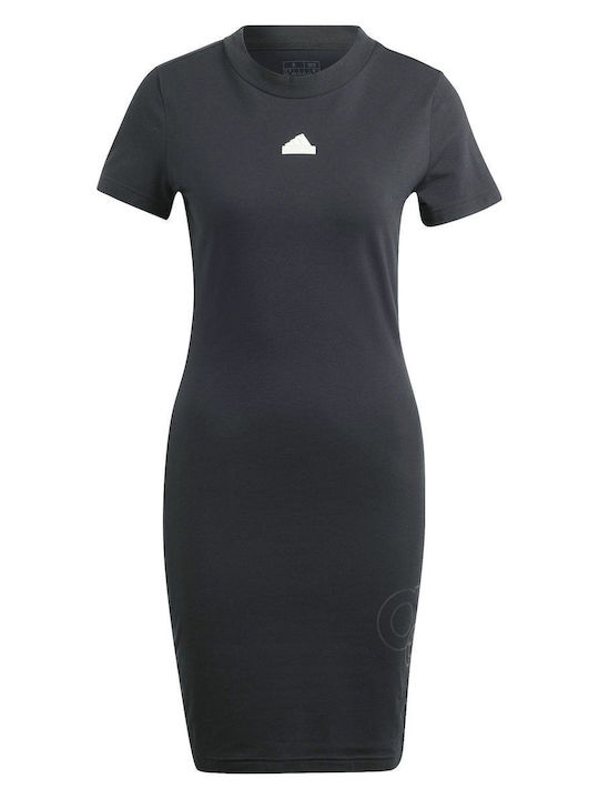 Dress Summer Mini Athletic T-Shirt Short Sleeve Black