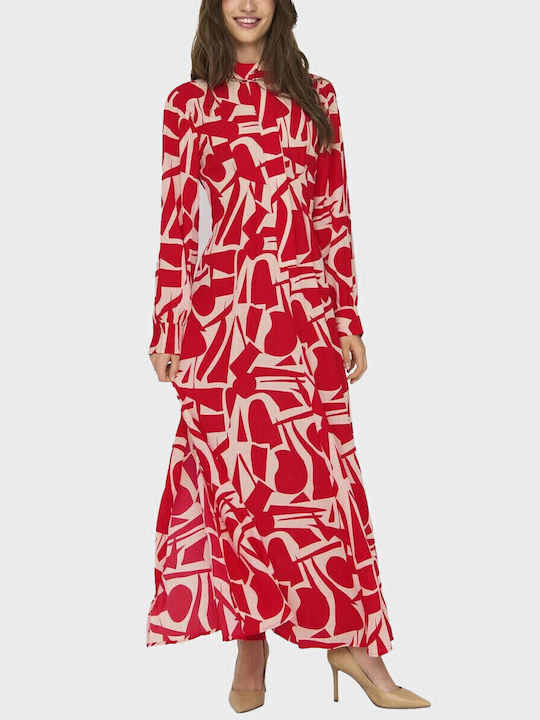 Life Maxi Σεμιζιέ Φόρεμα Flame Scar Red