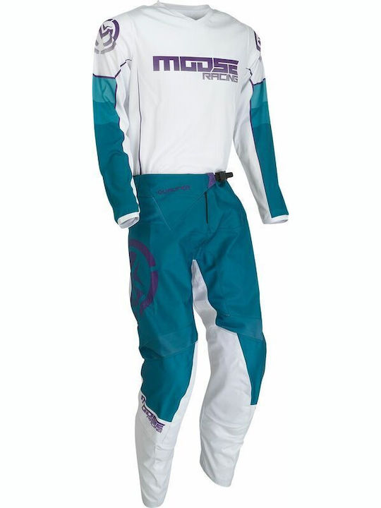 Moose Racing Pentru bărbați Tricou Motocross Mânecă lungă Albastru Culoare