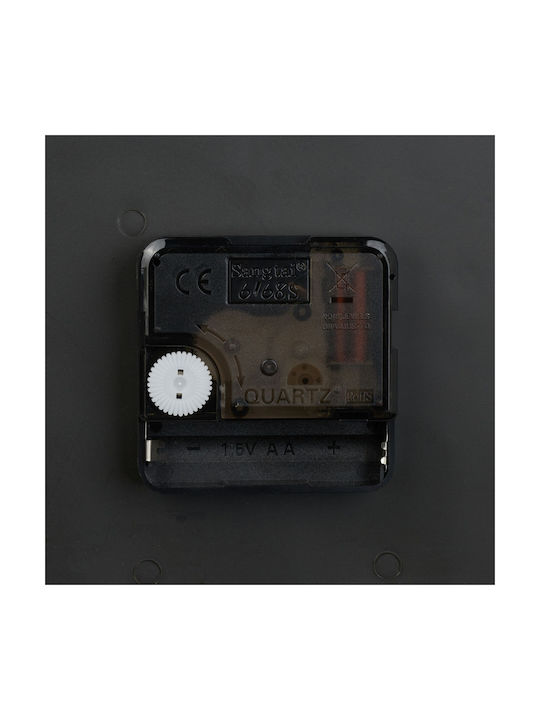 Wall Clock Paris Design Double-sided 34 X 35 X 10 Cm Black