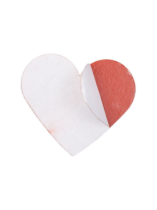 Decorative Wall Clock Diy Hearts 50 100 Cm 3d Effect Red