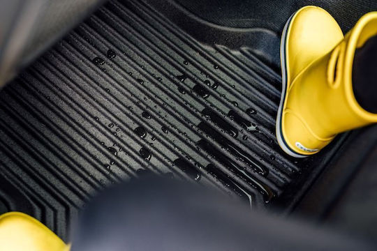 Frogum Set of Front and Rear Mats 4pcs Tray Type for Mazda CX-7 2006-2012 Black