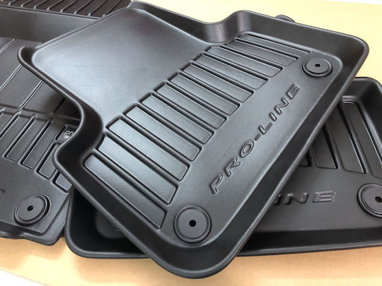 Frogum Set of Front and Rear Mats 4pcs Tray Type for Honda e 2016-2023 Multicolour / Black