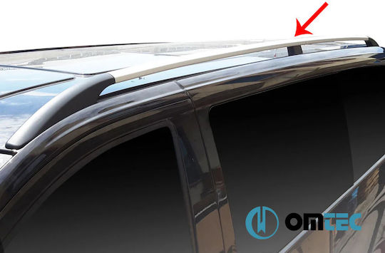 Omtec Μπάρες Οροφής Αλουμινίου για Mercedes-Benz Vito / Viano 2003+ (Σετ χωρίς πόδια) Ασημί