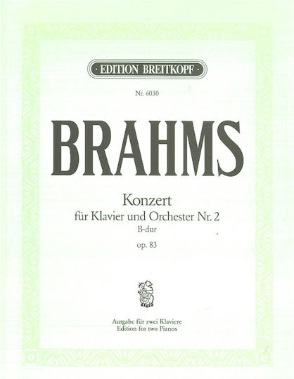 Breitkopf & Hartel Brahms - Concerto No.2 Op 83 (bb) για Πιάνο / Ορχήστρα