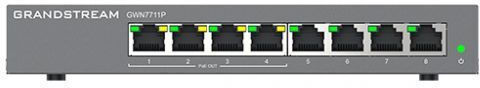 Grandstream GWN7711P Managed L2 PoE+ Switch με 8 Θύρες Gigabit (1Gbps) Ethernet