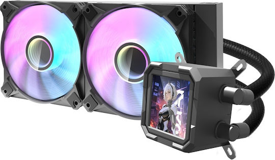 Darkflash DV240S Υδρόψυξη AIO CPU με 2 Ανεμιστήρες 120mm και ARGB Φωτισμό