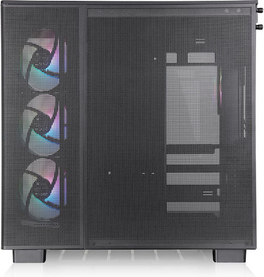 Thermaltake View 380 XL TG ARGB Gaming Midi Tower Computer Case with Side Window Black