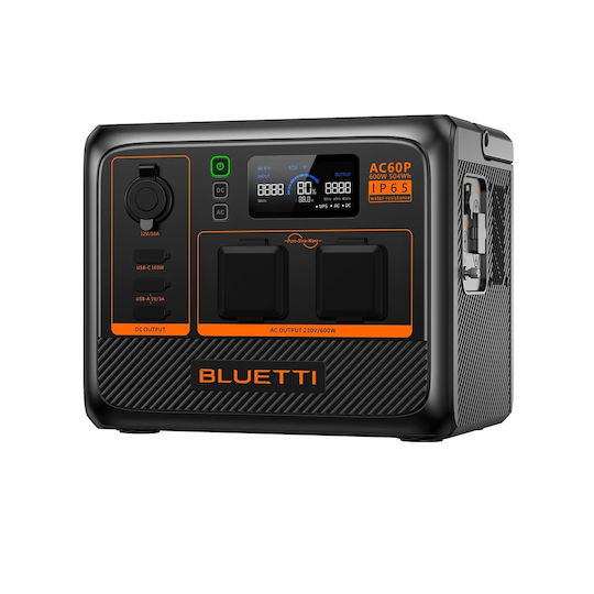 Bluetti AC60P Power Station Capacity 600Wh / 18000mAh P-AC60P-EU-GY-BL-010