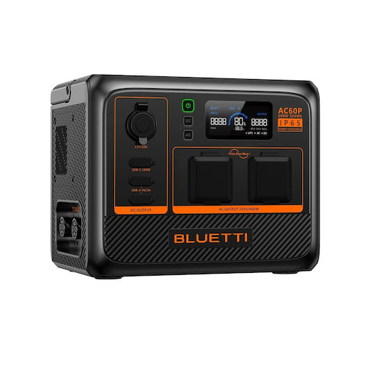 Bluetti AC60P Power Station Capacity 600Wh / 18000mAh P-AC60P-EU-GY-BL-010